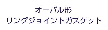 オーバル形リングジョイントガスケット